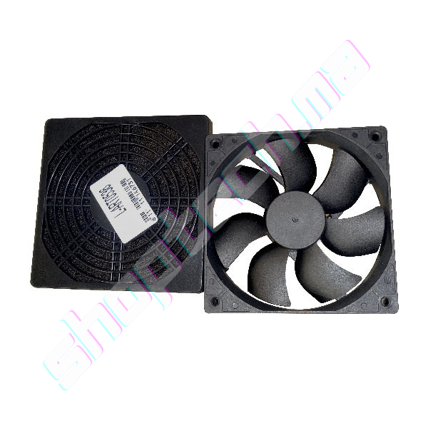 Ventilateur 24v armoire electrique +filtre plastique 120*120+grille